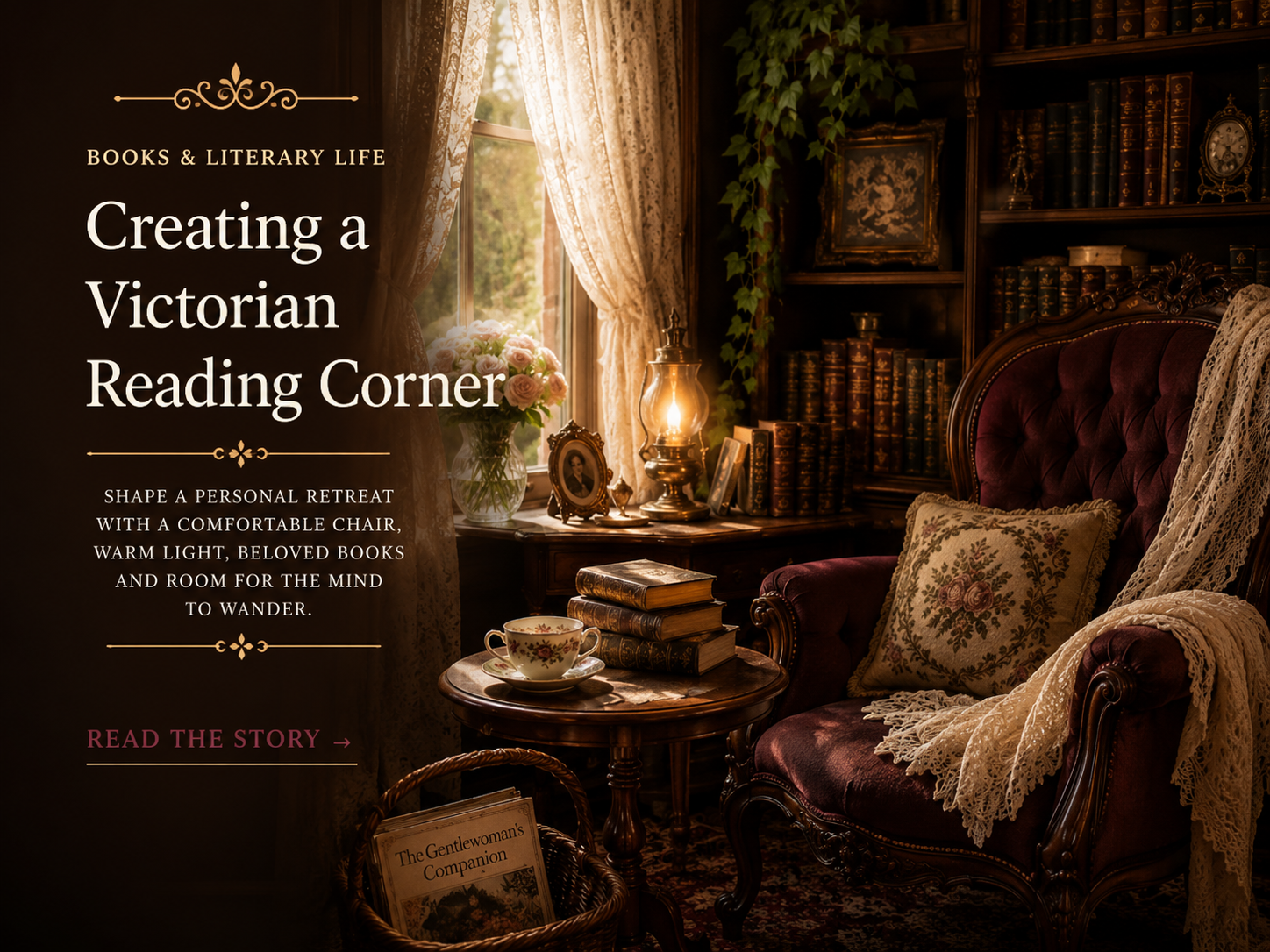 Creating a Victorian Reading Corner feature.